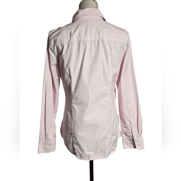 J. CREW Haberdashery Pink and White Button Down Top - Picture 3 of 6
